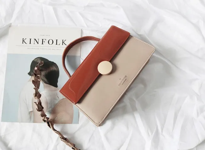 Cute Leather Brown Womens Handbag Crossbody Bag Purse Shoulder Bag for Women