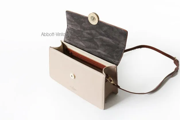 Cute Leather Brown Womens Handbag Crossbody Bag Purse Shoulder Bag for Women