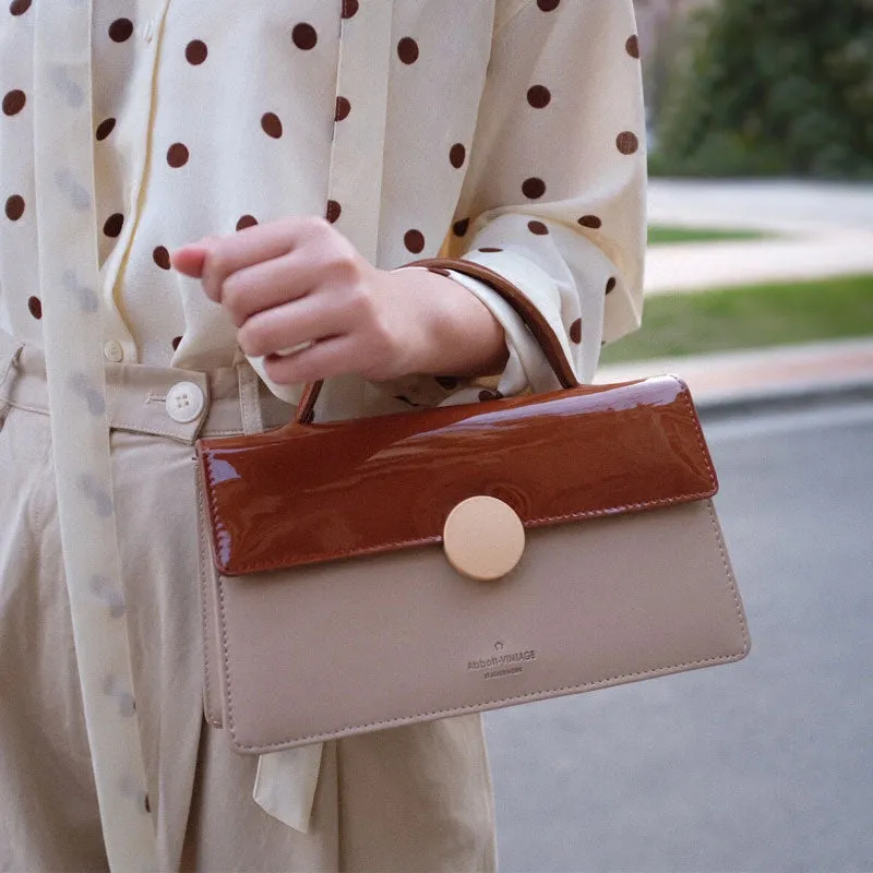 Cute Leather Brown Womens Handbag Crossbody Bag Purse Shoulder Bag for Women