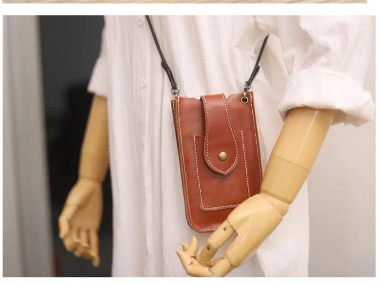 Cute LEATHER Slim Side Bag Pouch Phone WOMEN SHOULDER BAG Phone Crossbody Pouch FOR WOMEN