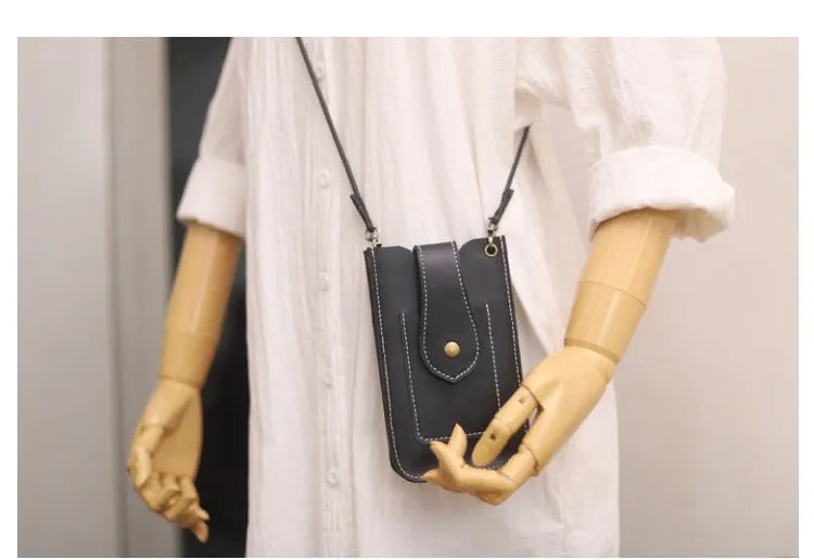 Cute LEATHER Slim Side Bag Pouch Phone WOMEN SHOULDER BAG Phone Crossbody Pouch FOR WOMEN