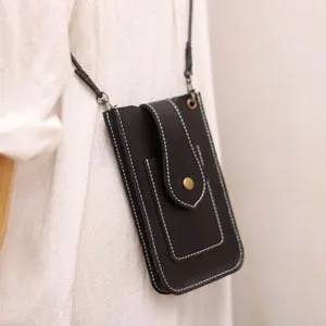 Cute LEATHER Slim Side Bag Pouch Phone WOMEN SHOULDER BAG Phone Crossbody Pouch FOR WOMEN