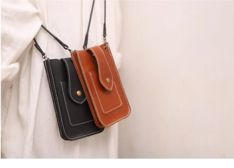 Cute LEATHER Slim Side Bag Pouch Phone WOMEN SHOULDER BAG Phone Crossbody Pouch FOR WOMEN