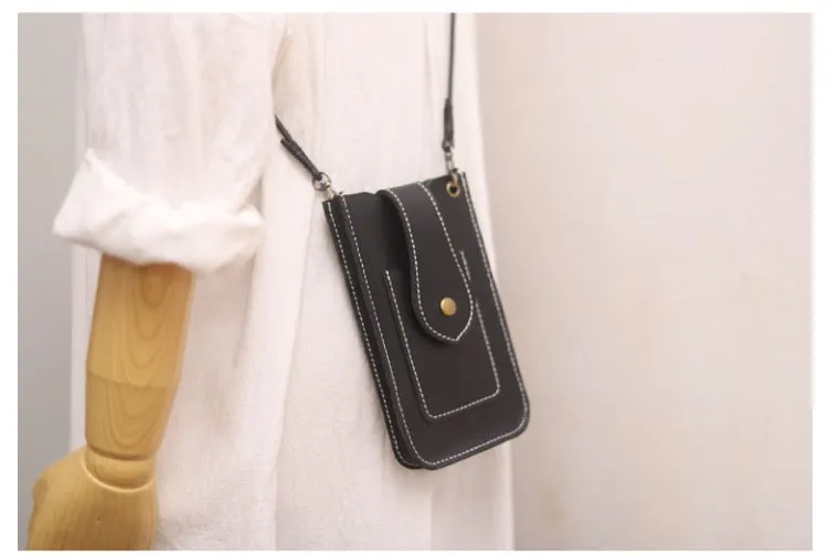 Cute LEATHER Slim Side Bag Pouch Phone WOMEN SHOULDER BAG Phone Crossbody Pouch FOR WOMEN