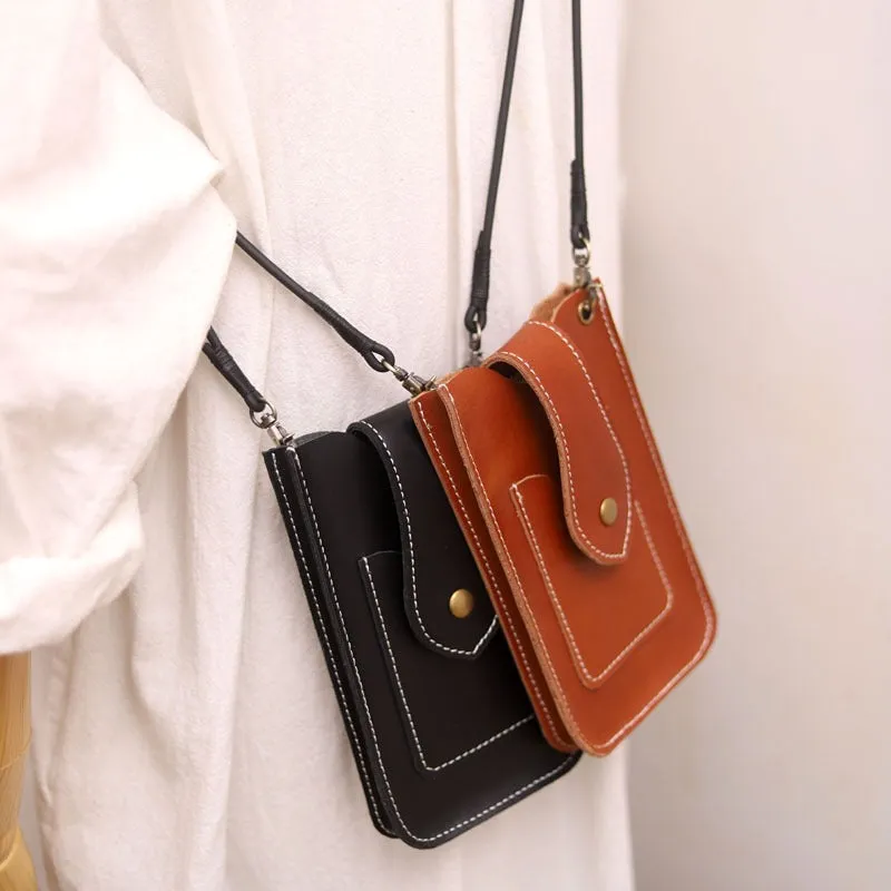 Cute LEATHER Slim Side Bag Pouch Phone WOMEN SHOULDER BAG Phone Crossbody Pouch FOR WOMEN