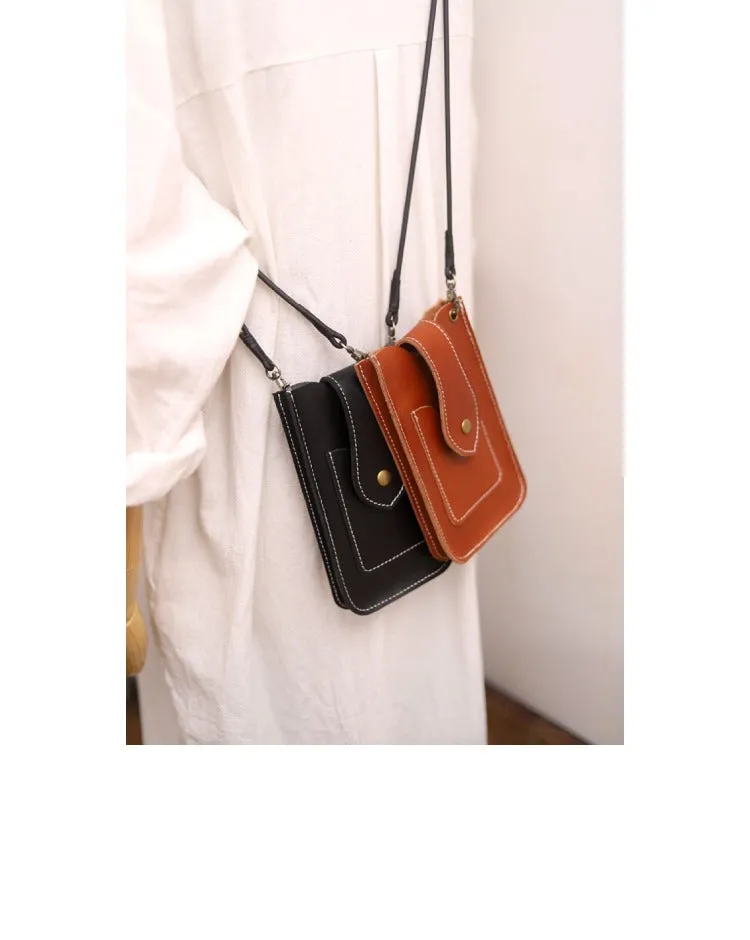 Cute LEATHER Slim Side Bag Pouch Phone WOMEN SHOULDER BAG Phone Crossbody Pouch FOR WOMEN