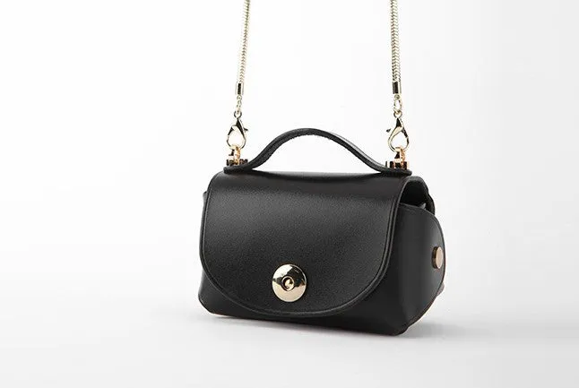 Cute Leather Womens Mini Chain Purse Makeup Handbags Tiny Chain Shoulder Bags for Women