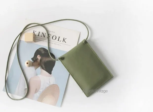 Cute Leather Womens Slim Cell Phone Purse Crossbody Purses Shoulder Bag for Women