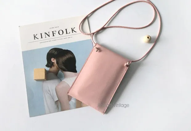 Cute Leather Womens Slim Cell Phone Purse Crossbody Purses Shoulder Bag for Women