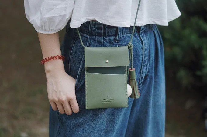 Cute Leather Womens Slim Cell Phone Purse Crossbody Purses Shoulder Bag for Women
