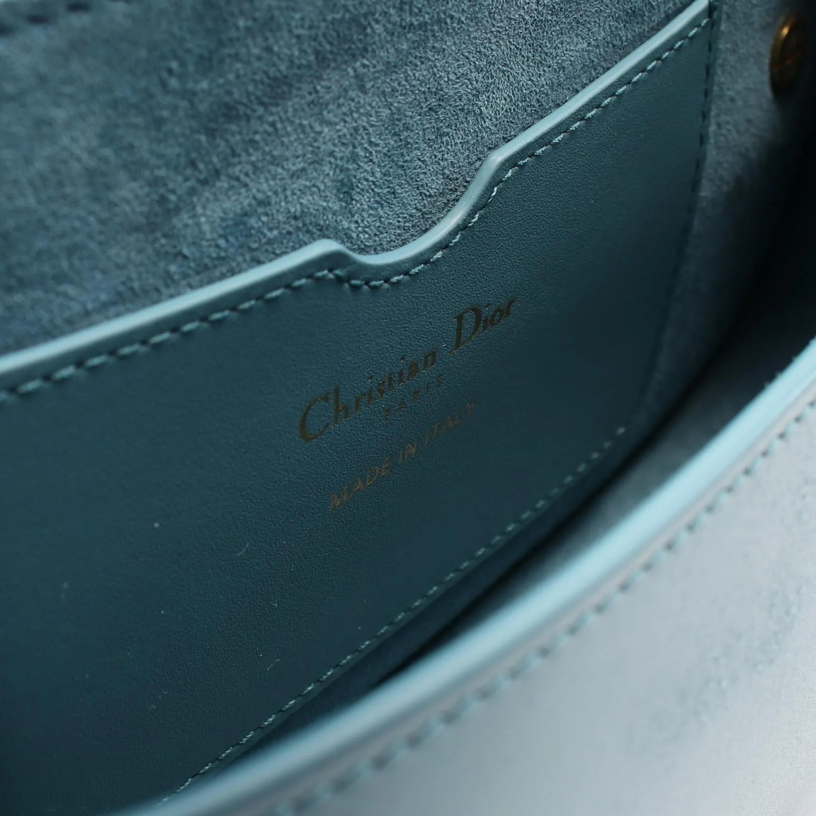 Dior Bobby East-West Leather Shoulder Bag Blue