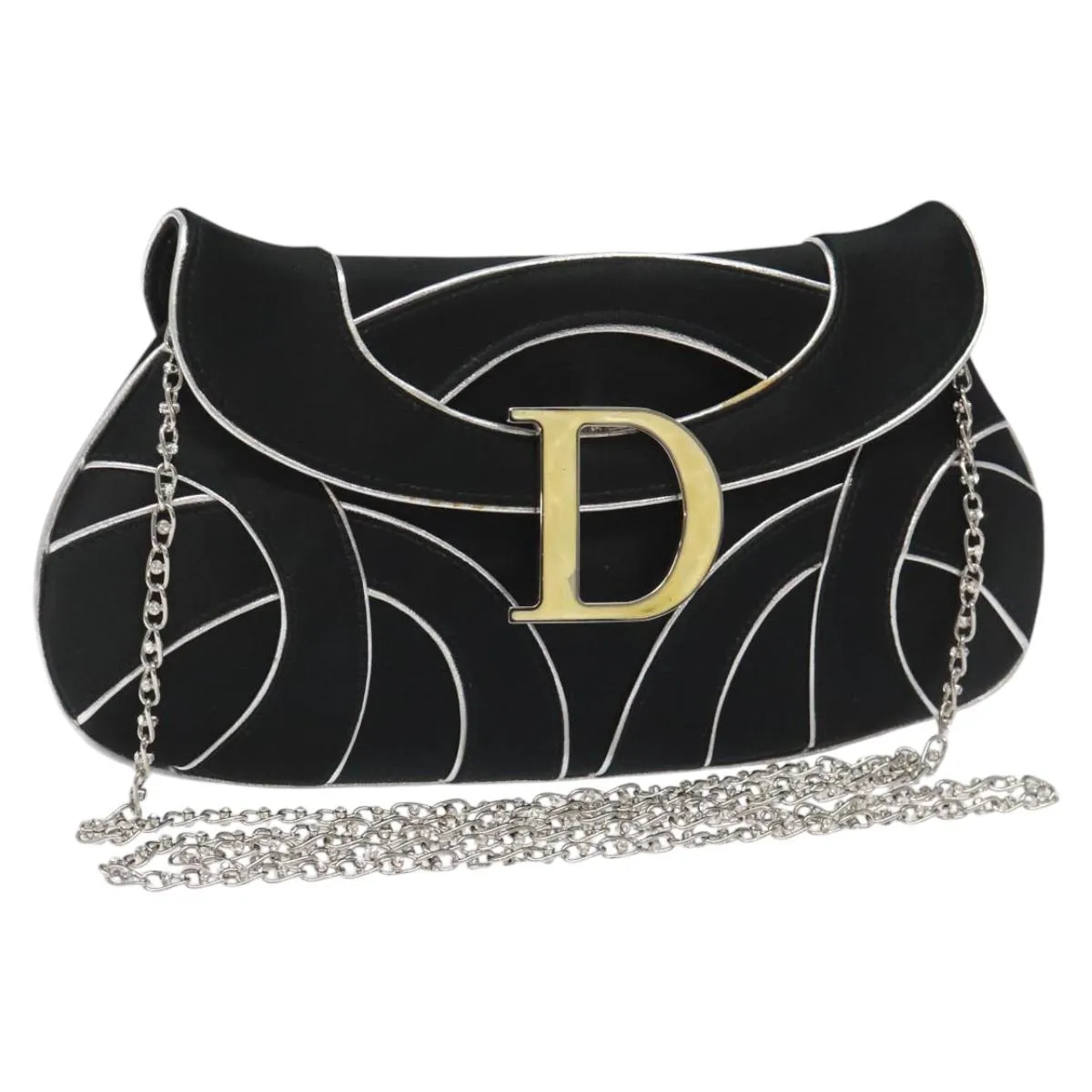Dior D Silk Shoulder Bag (Pre-Owned)