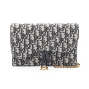 Dior Saddle Oblique Jacquard Canvas Shoulder Bag