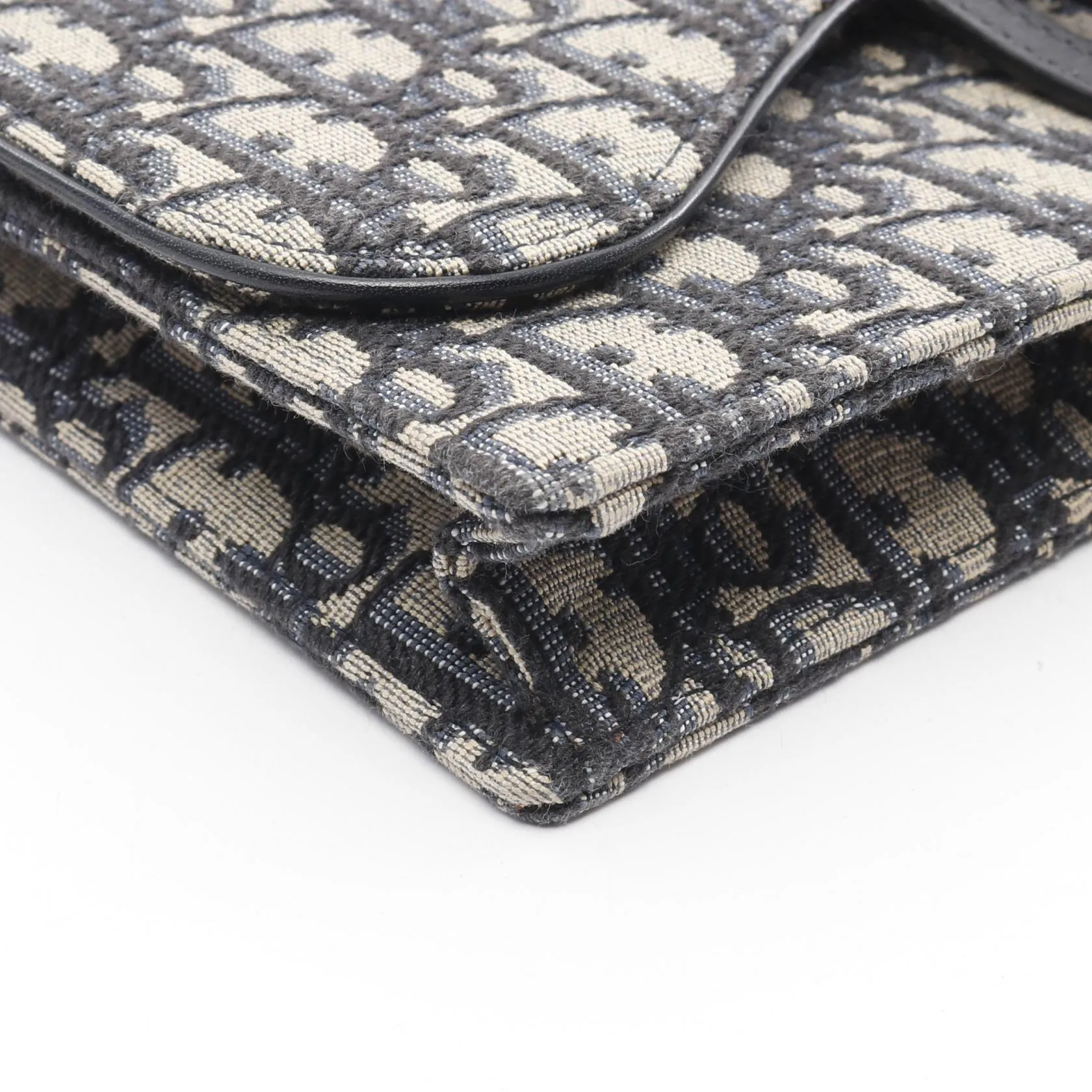 Dior Saddle Oblique Jacquard Canvas Shoulder Bag
