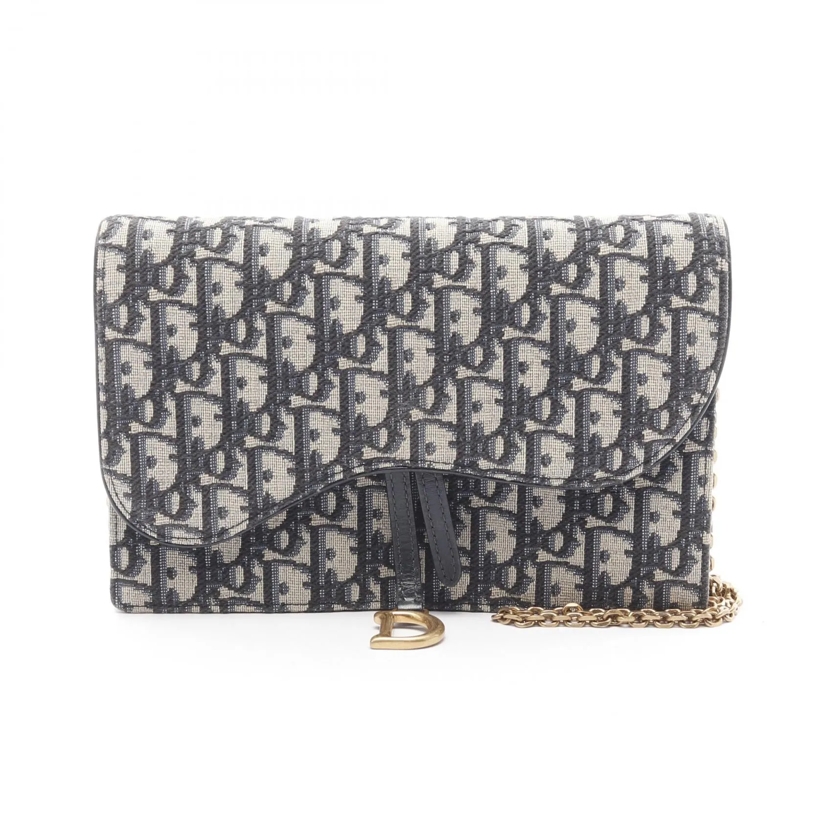 Dior Saddle Oblique Jacquard Canvas Shoulder Bag