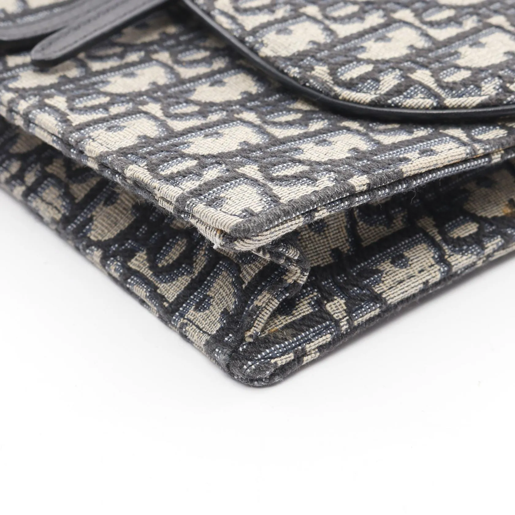 Dior Saddle Oblique Jacquard Canvas Shoulder Bag