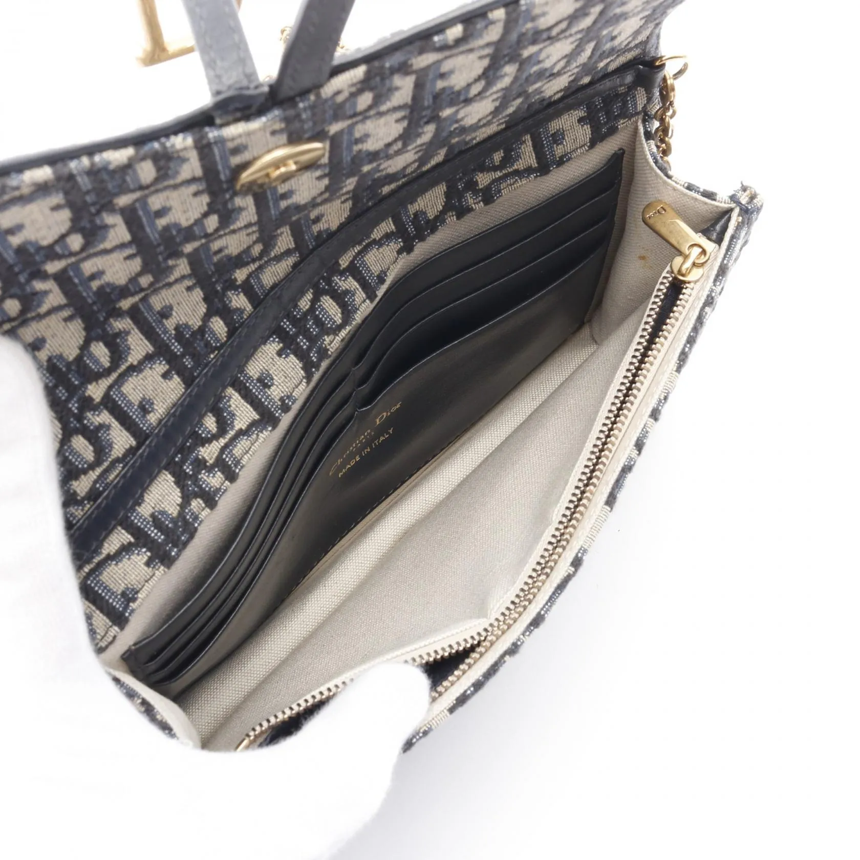 Dior Saddle Oblique Jacquard Canvas Shoulder Bag