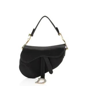 Dior Satin Crystal Saddle Mini Bag