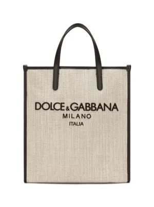 Dolce & Gabbana Small Shopping canvas tote bag