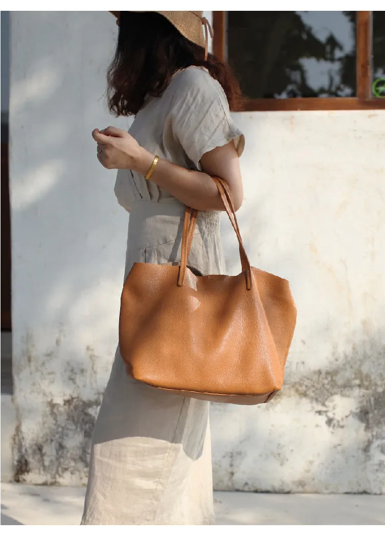 Fashion Leather Black Brown Tote Bag Shopper Tote Bag Tote Shoulder Purse For Women