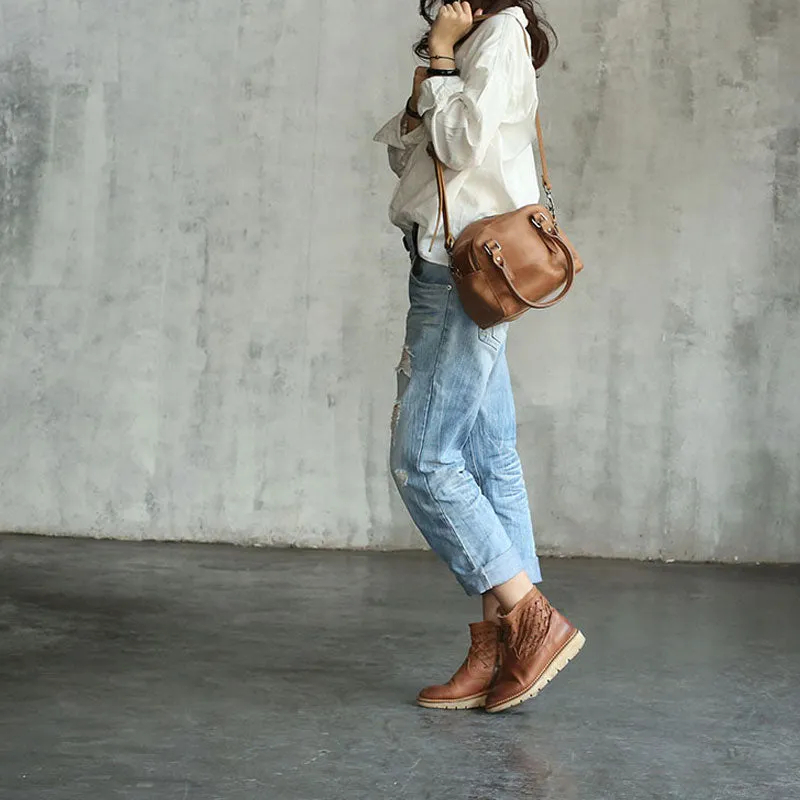 Fashion WOMENs LEATHER Cube Handbag Shoulder Bag Handbag Purse FOR WOMEN