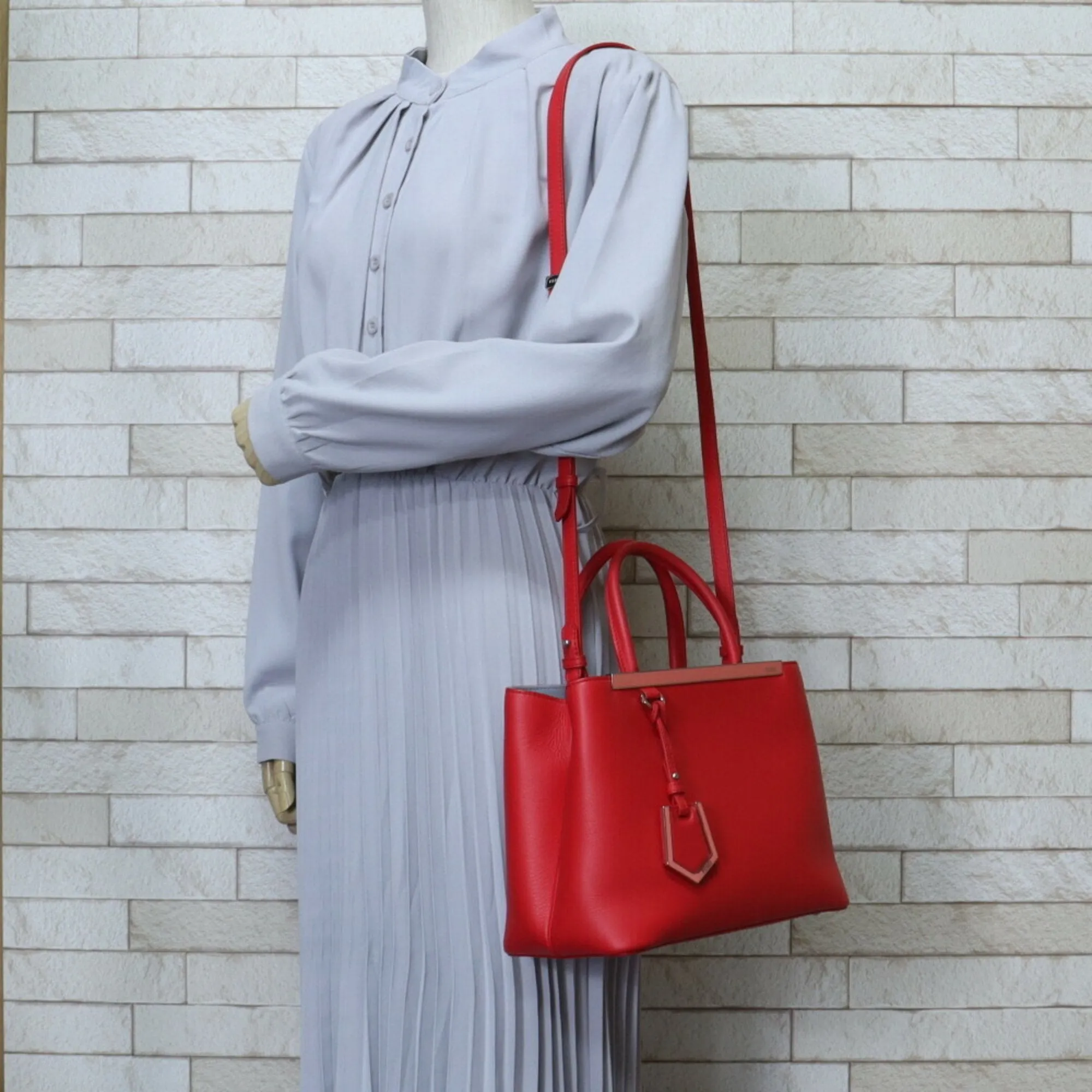 Fendi 2Jours Leather Shopper Bag (Pre-Owned)