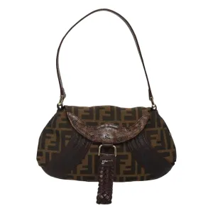 Fendi Canvas Shoulder Bag (Pre-Owned)