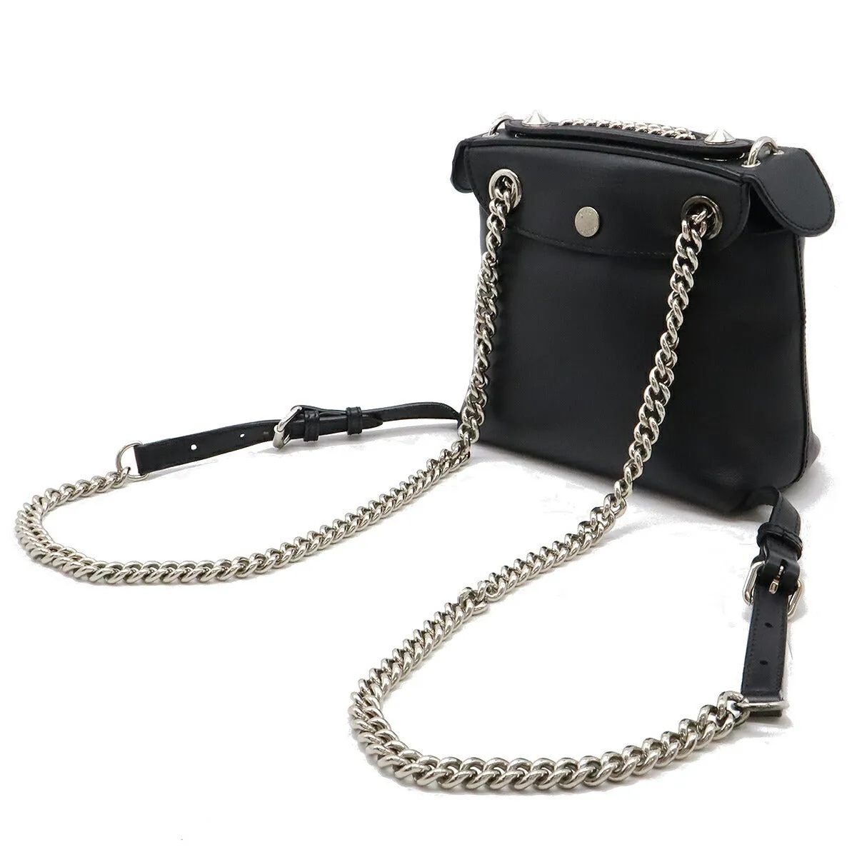 Fendi Leather Backpack 2WAY Black
