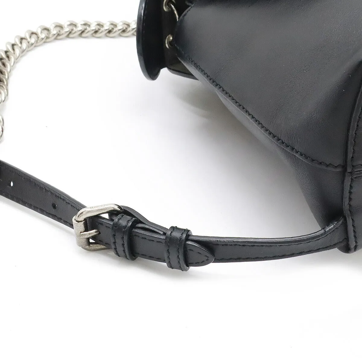 Fendi Leather Backpack 2WAY Black