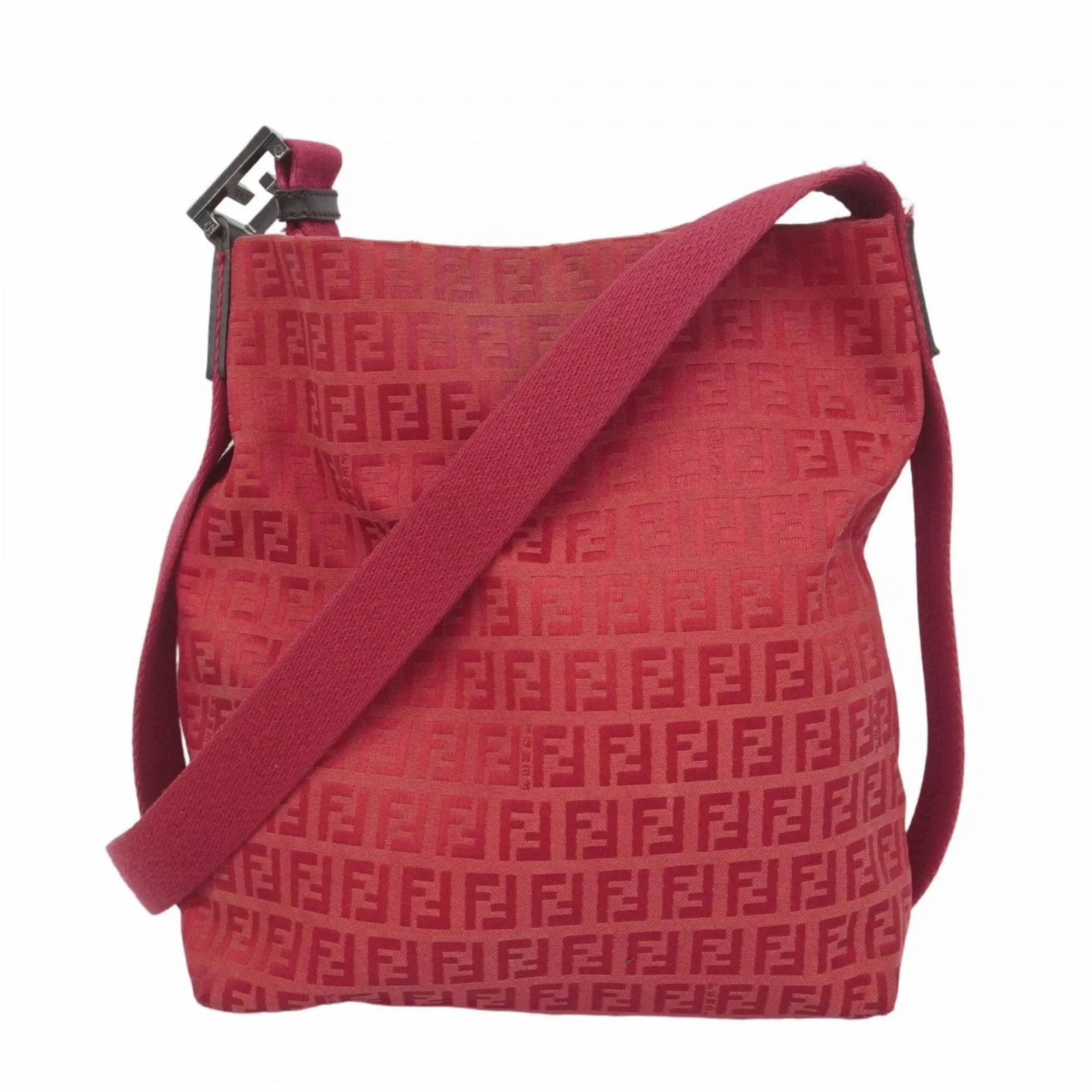 Fendi Nylon Canvas Shoulder Bag (Pre-Owned)