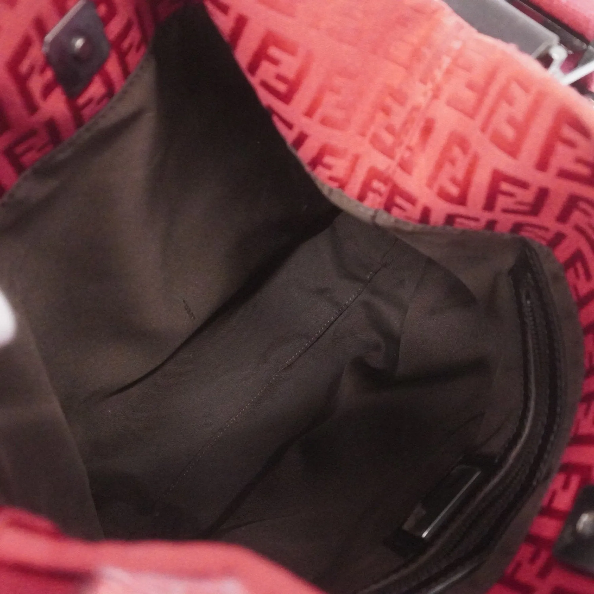 Fendi Nylon Canvas Shoulder Bag (Pre-Owned)