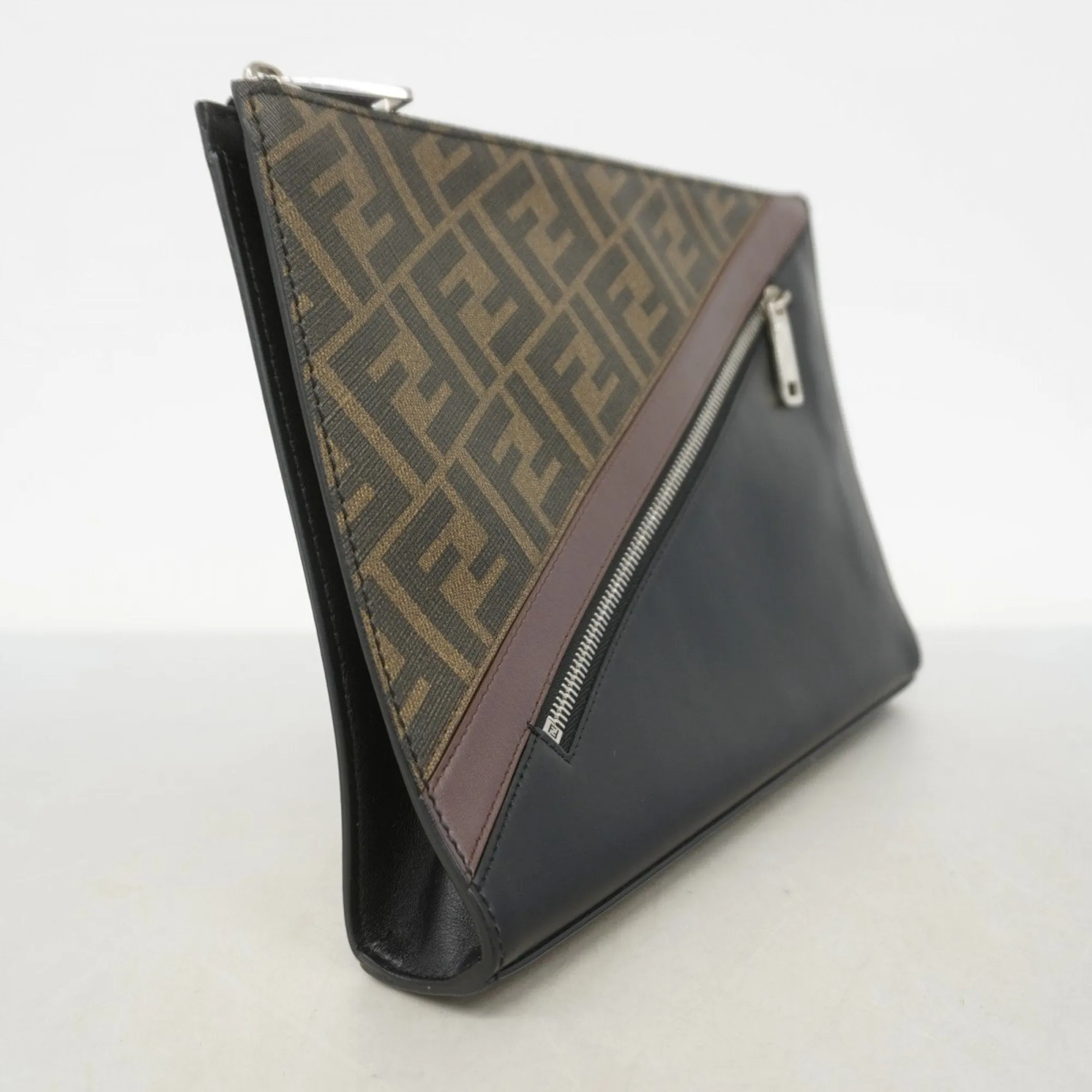 Fendi  Pvc Leather Clutch Bag (Pre-Owned)