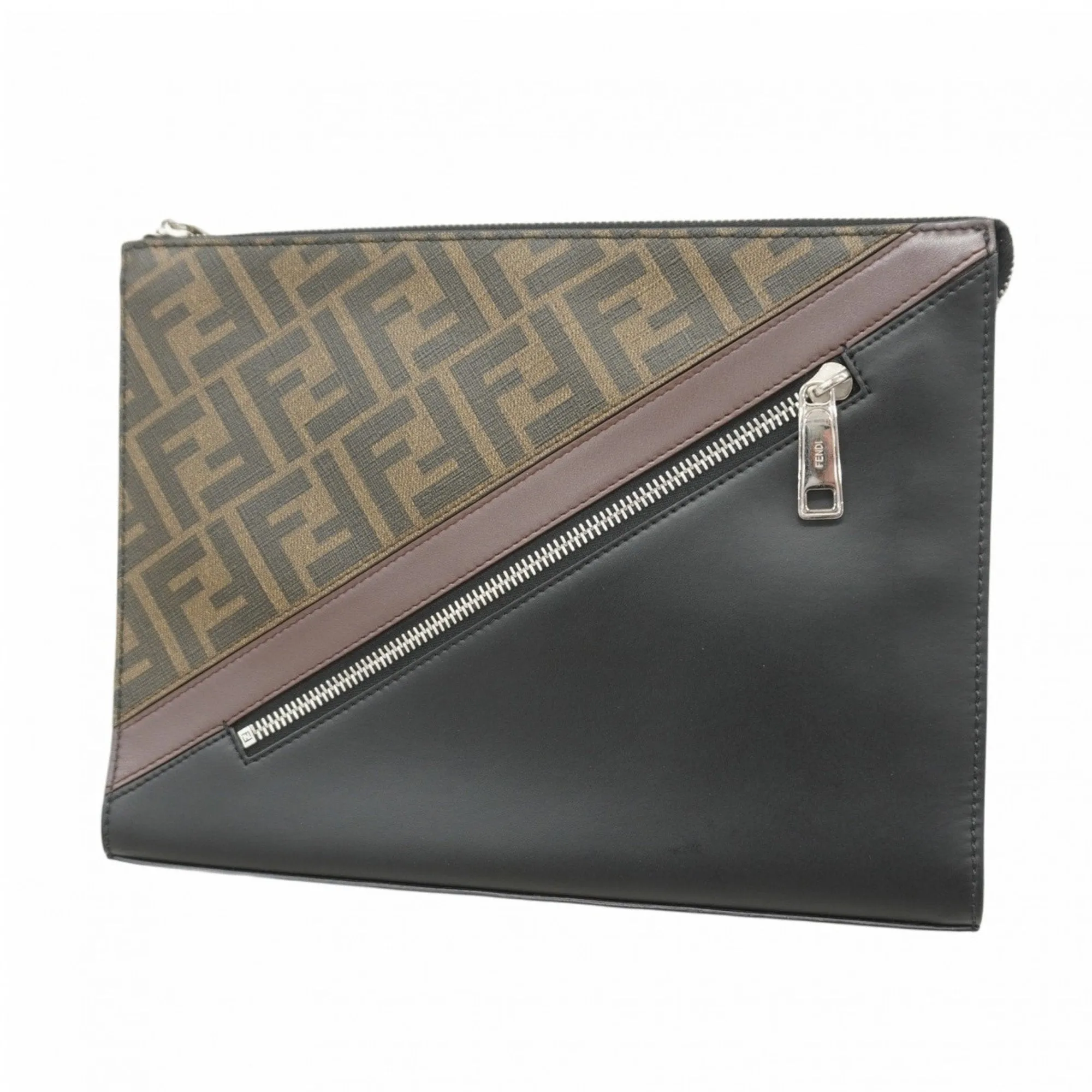 Fendi  Pvc Leather Clutch Bag (Pre-Owned)