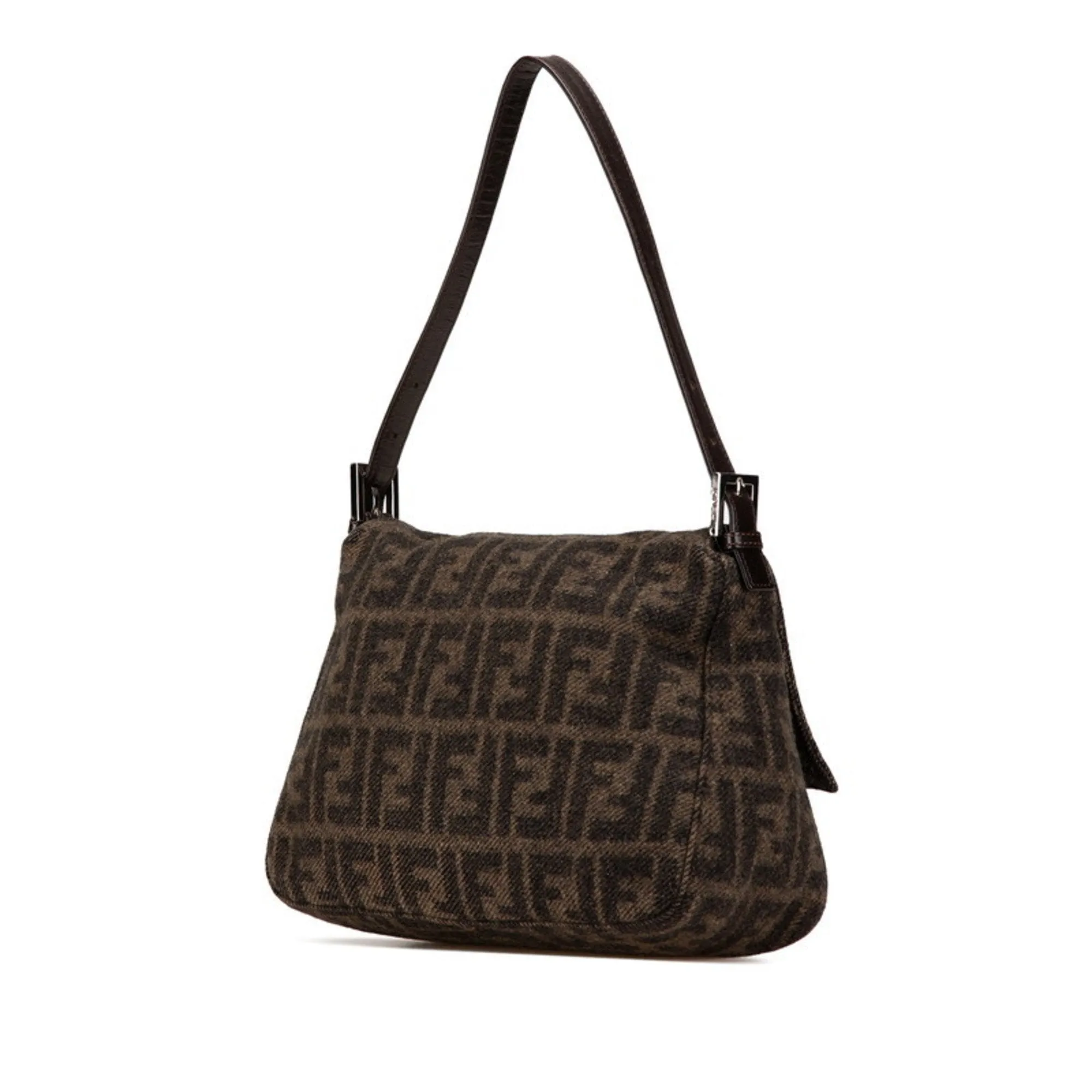 Fendi  Wool Leather Shoulder Bag (Pre-Owned)