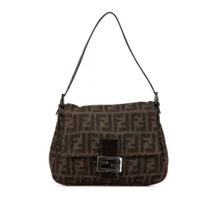 Fendi  Wool Leather Shoulder Bag (Pre-Owned)