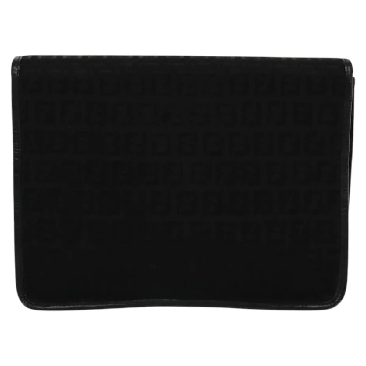 Fendi Zucchino Canvas Shoulder Bag (Pre-Owned)