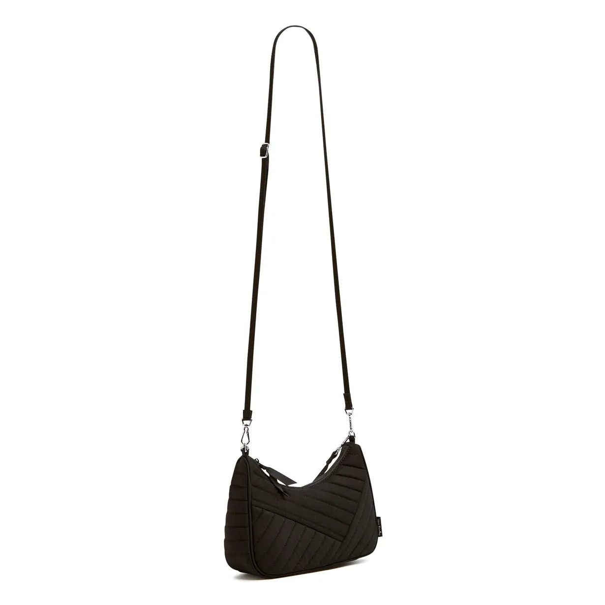 Frannie Mini Crescent Crossbody - Black