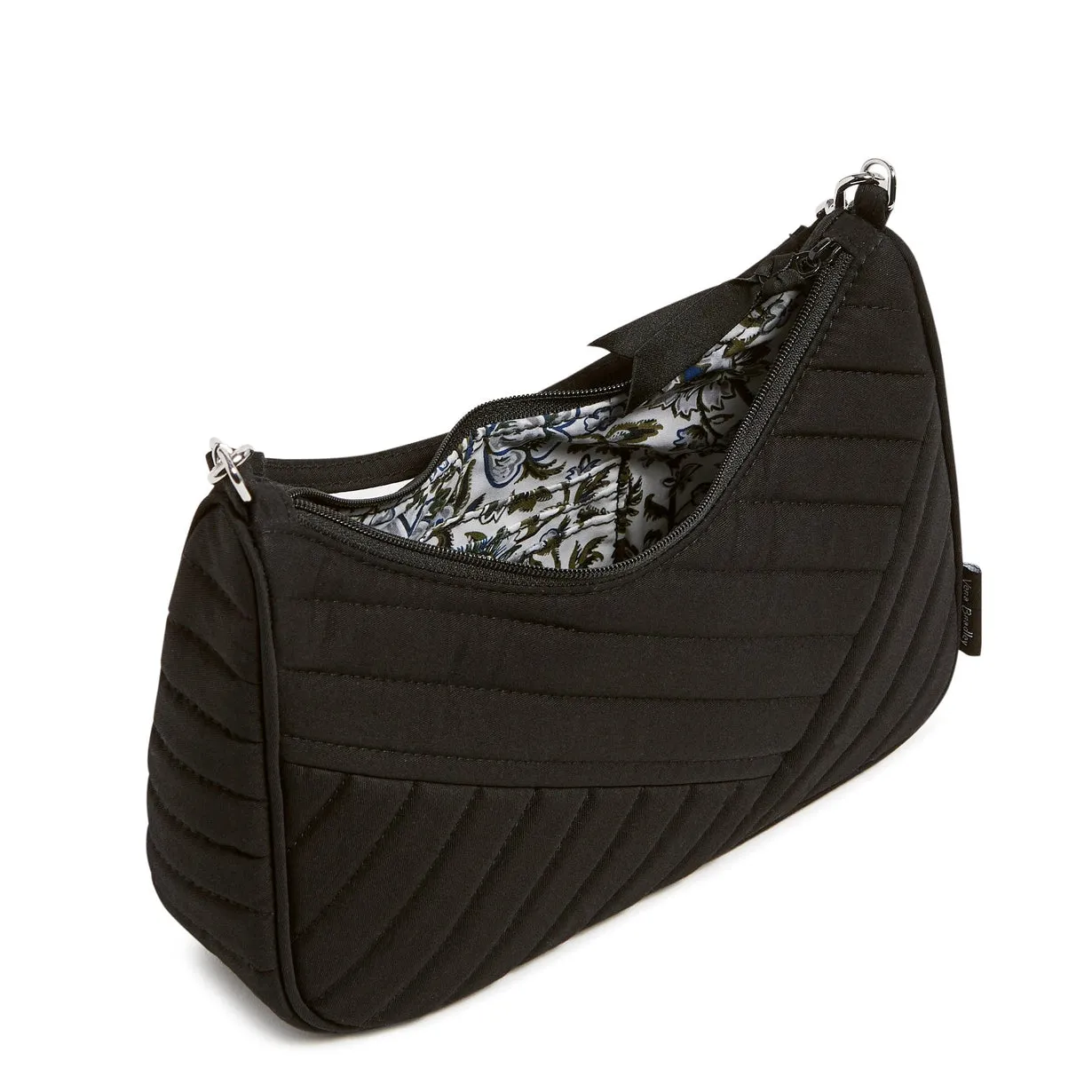 Frannie Mini Crescent Crossbody - Black