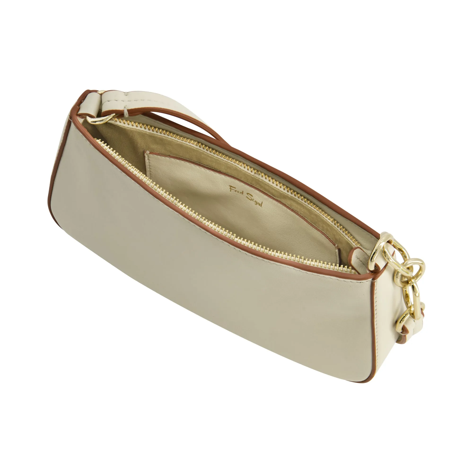 Fred Segal Medium Shine Leather Mini Shoulder Bag