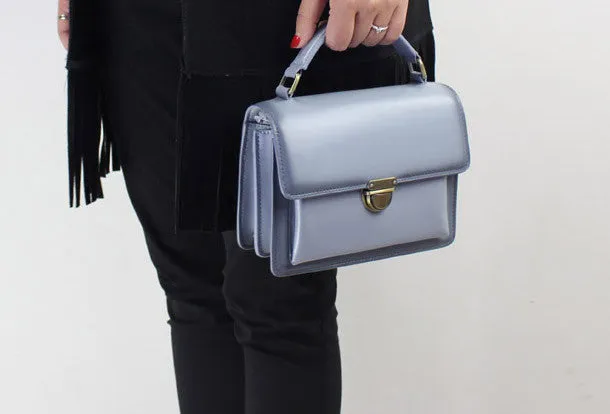 Genuine Leather handbag shoulder bag black red for women leather crossbody bag