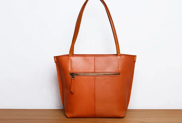 Genuine Leather Handbag Small Tote Bag Shopper Bag Shoulder Bag Purse For Women