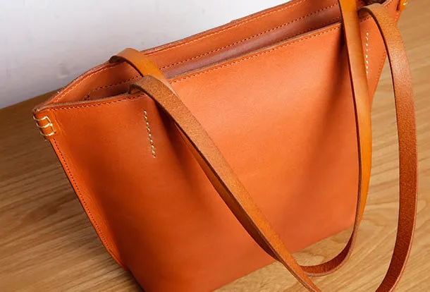 Genuine Leather Handbag Small Tote Bag Shopper Bag Shoulder Bag Purse For Women