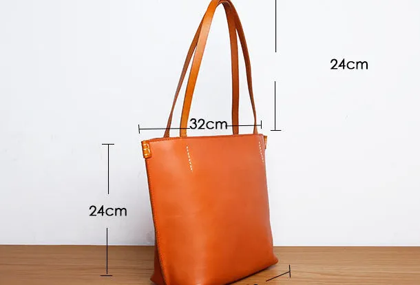 Genuine Leather Handbag Small Tote Bag Shopper Bag Shoulder Bag Purse For Women