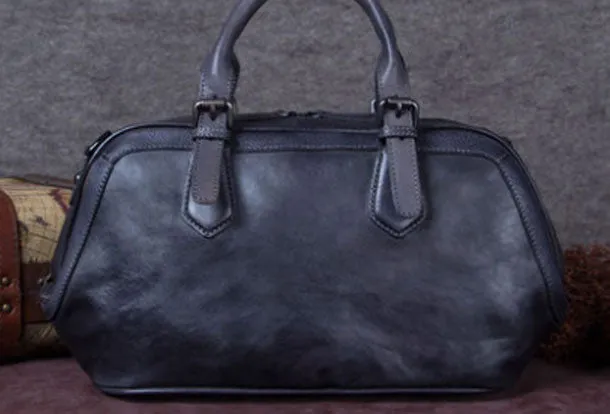 Genuine Leather Handbag Vintage Crossbody Bag Shoulder Bag Purse For Women