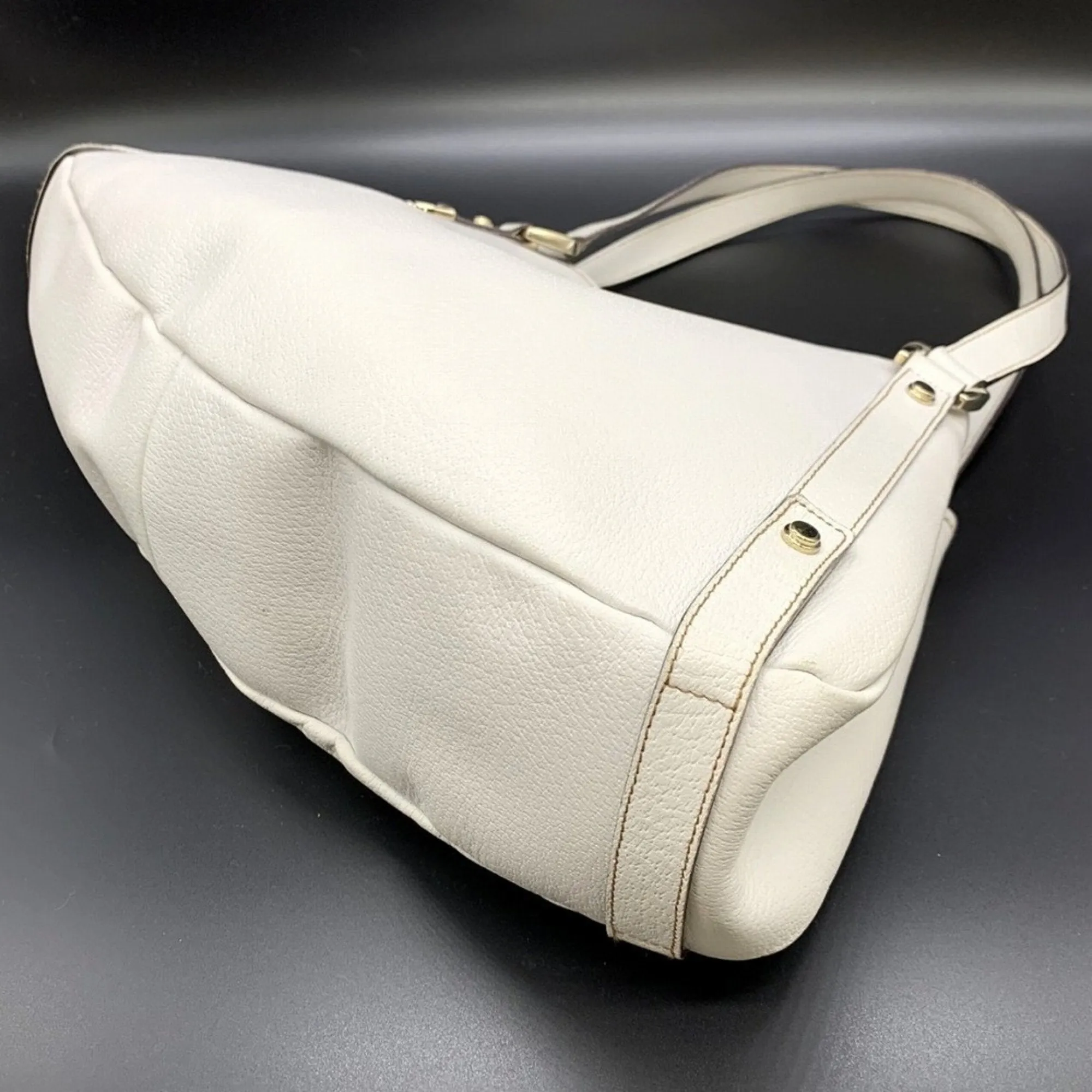 Gucci Abbey Leather Shoulder Bag Tote Bag (Pre-Owned)