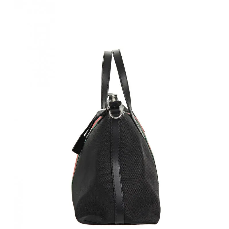 Gucci Black techno canvas duffle bag