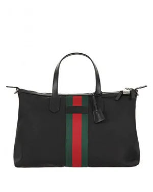 Gucci Black techno canvas duffle bag