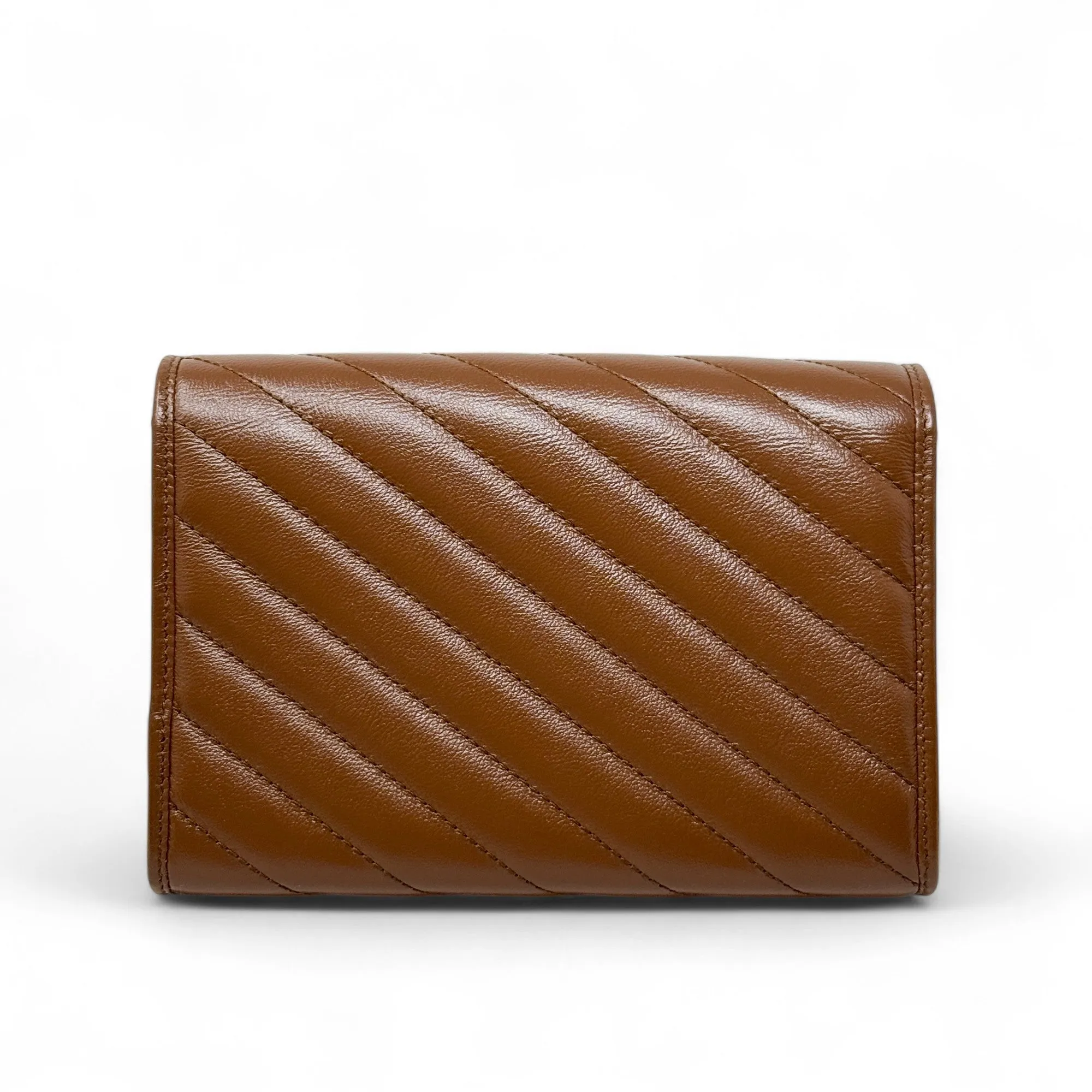 Gucci Brown Marmont Wallet On Chain