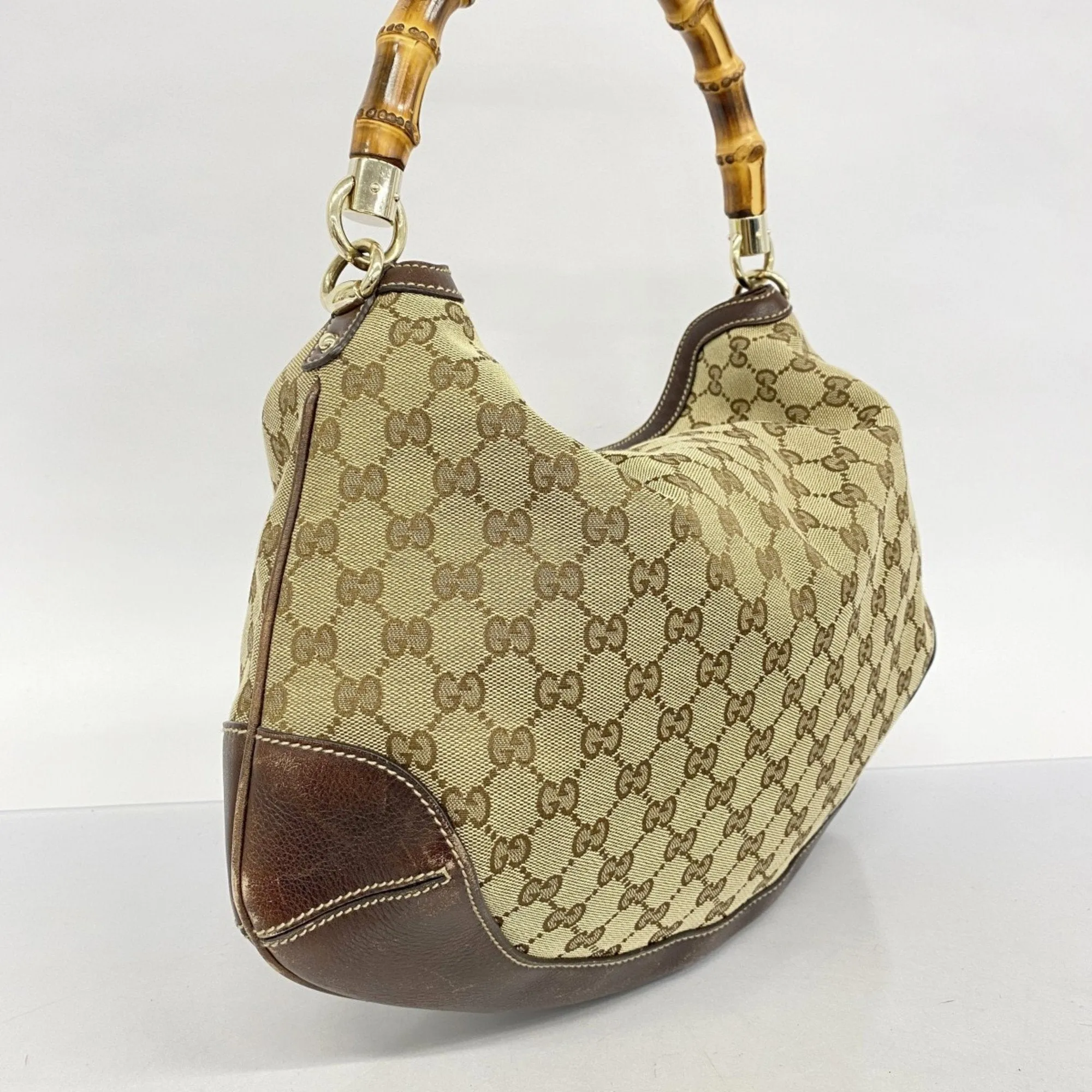 Gucci Canvas Shoulder Bag (Pre-Owned)