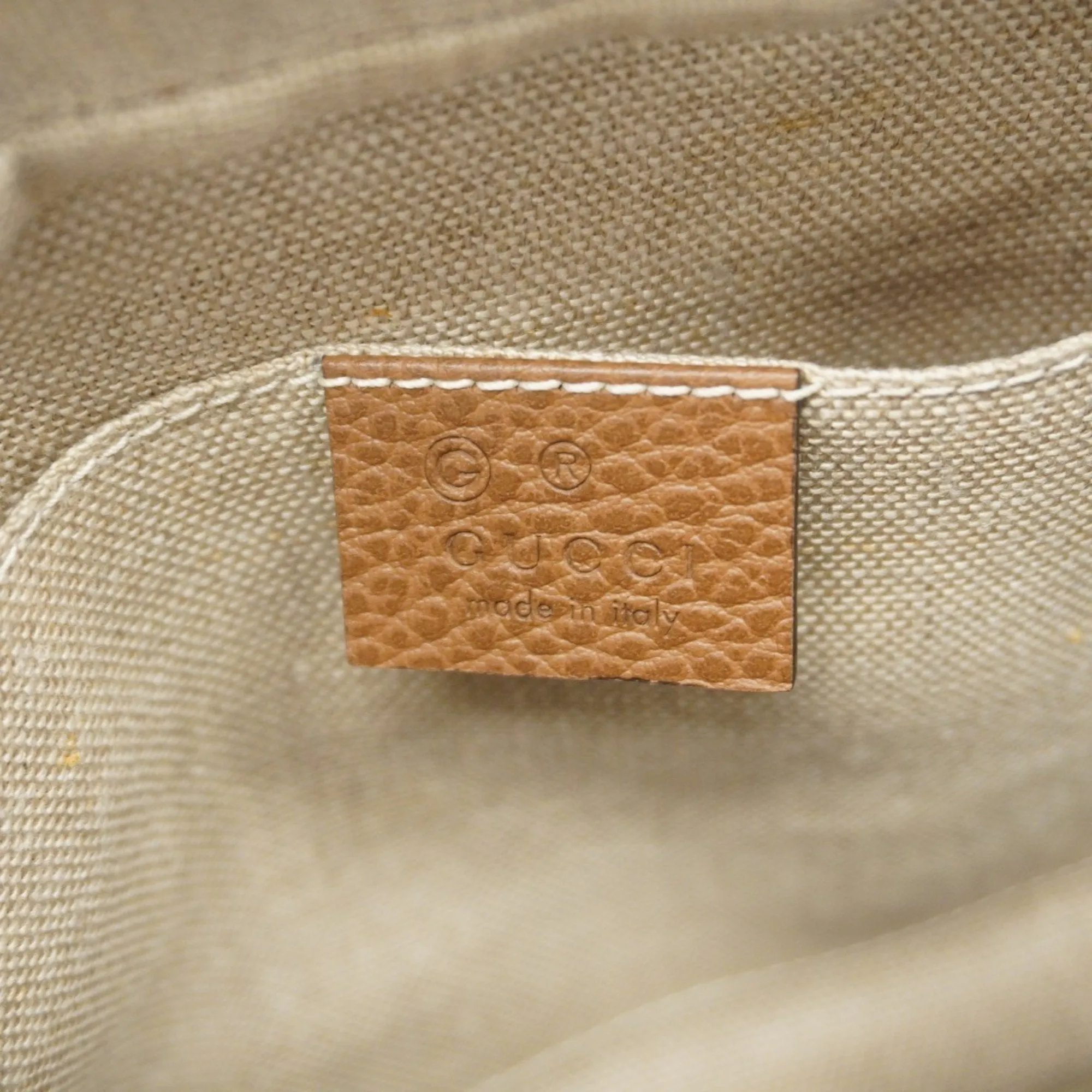 Gucci Canvas Shoulder Bag (Pre-Owned)
